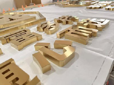 滁州拉丝不锈钢字的特点。